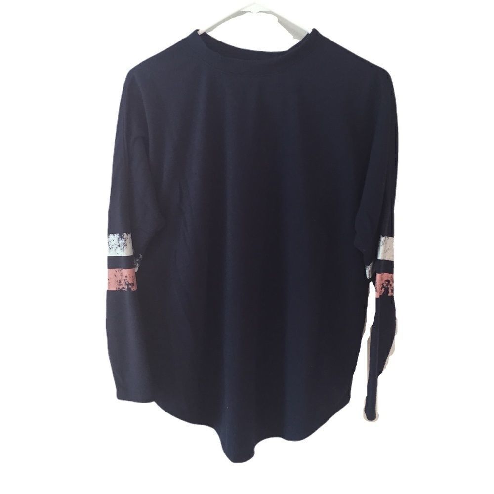 Graphic long sleeve BROOKLYN slouchy tee